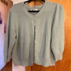 Vintage Style, Cropped Cardigan Sweater with Round Neckline